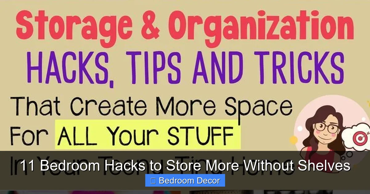 11 Bedroom Hacks to Store More Without Shelves