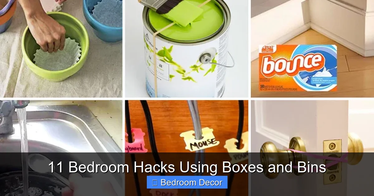 11 Bedroom Hacks Using Boxes and Bins
