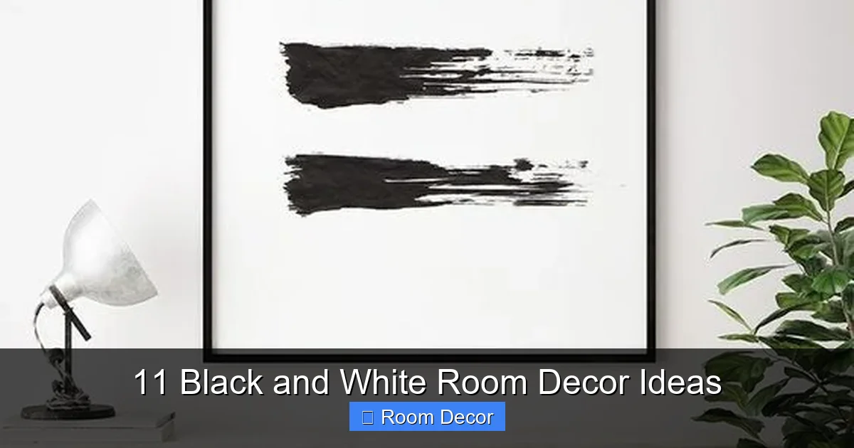 11 Black and White Room Decor Ideas