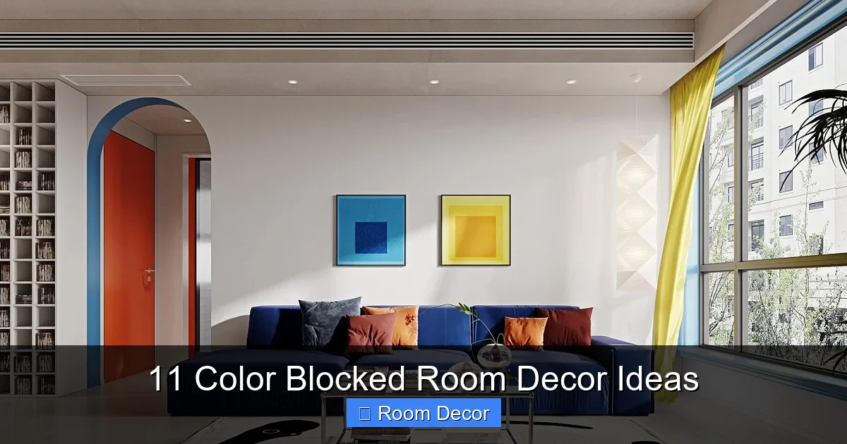 11 Color Blocked Room Decor Ideas