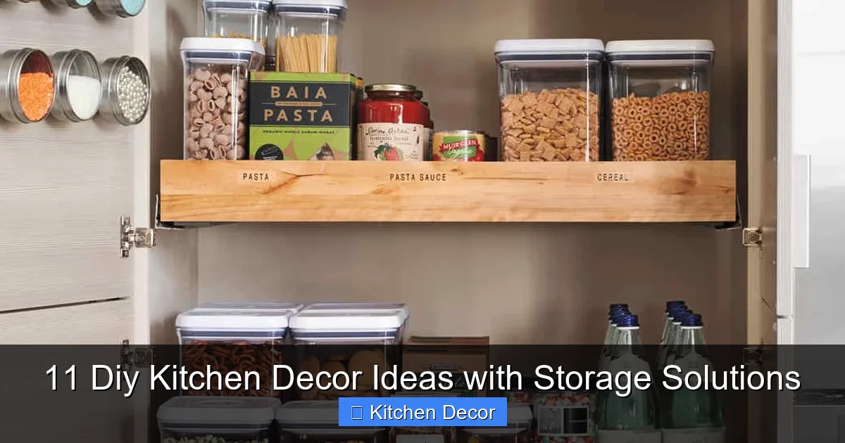 11 Diy Kitchen Decor Ideas with Storage Solutions