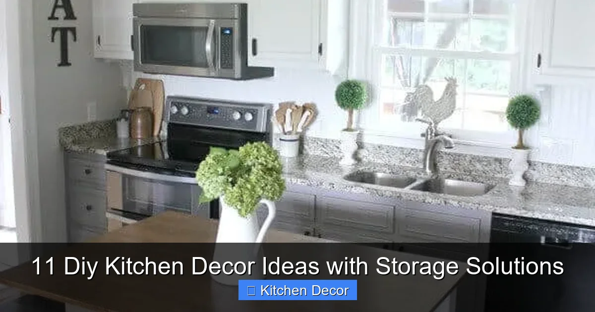11 Diy Kitchen Decor Ideas with Storage Solutions