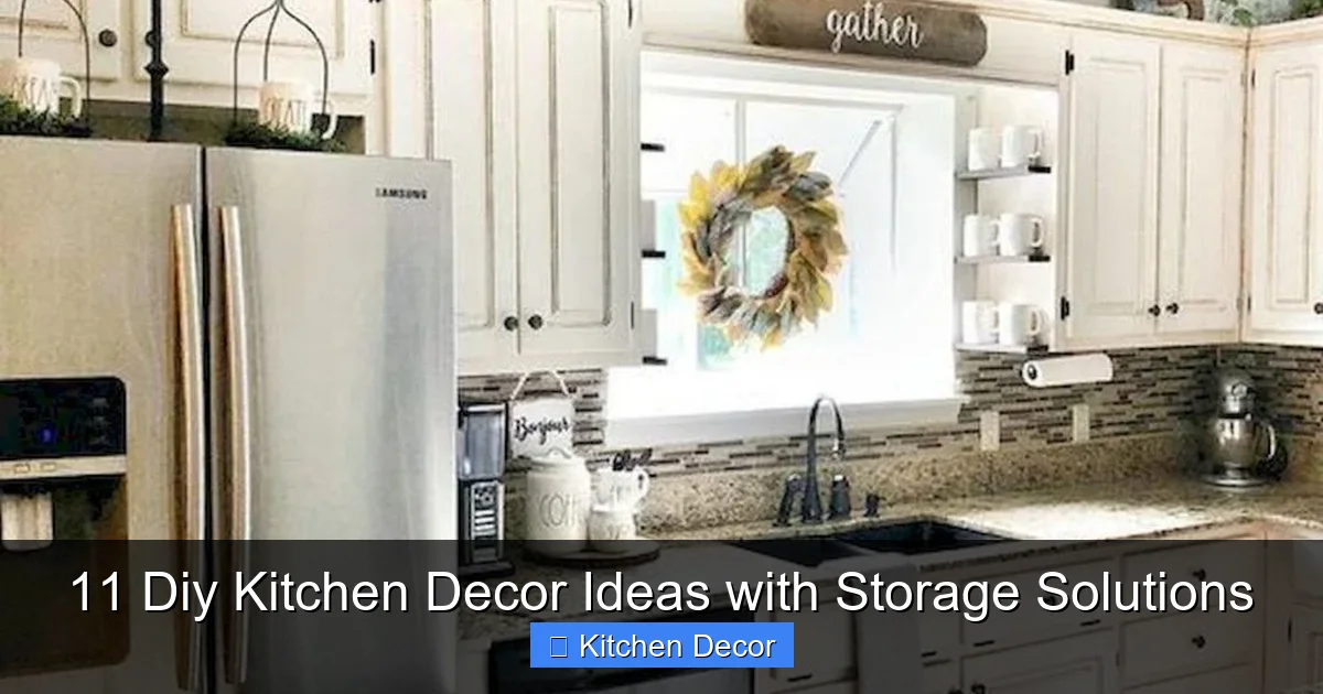 11 Diy Kitchen Decor Ideas with Storage Solutions