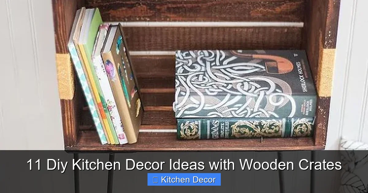 11 Diy Kitchen Decor Ideas with Wooden Crates