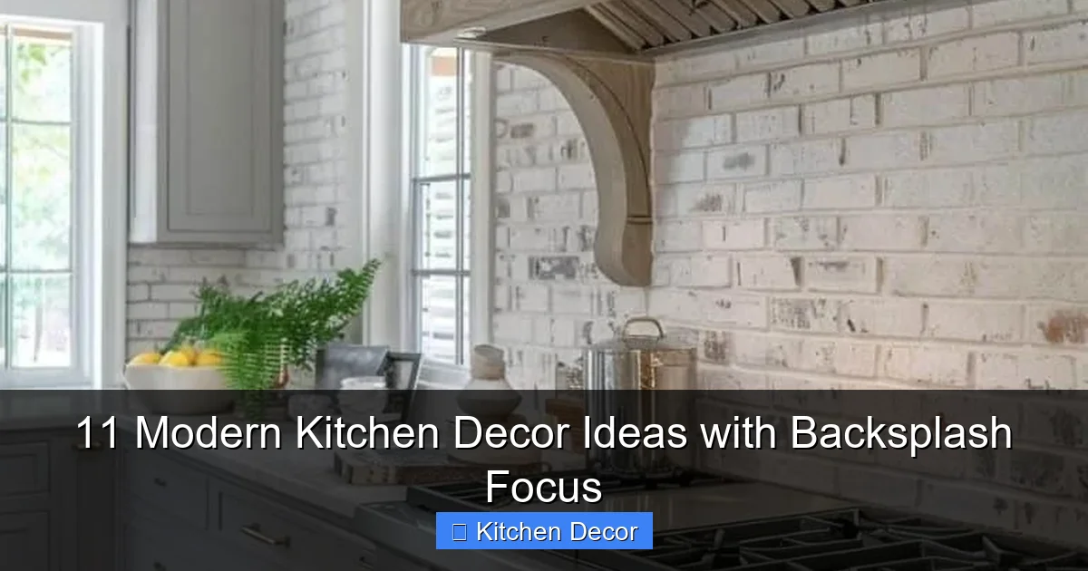11 Modern Kitchen Decor Ideas with Backsplash Focus