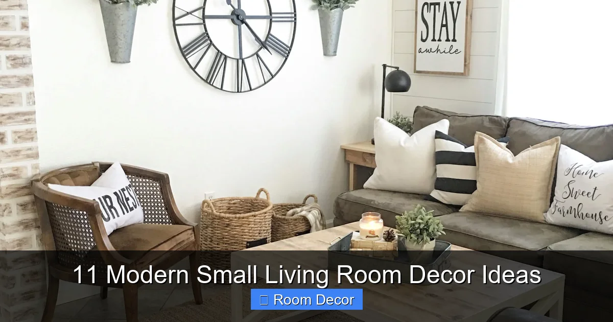 11 Modern Small Living Room Decor Ideas