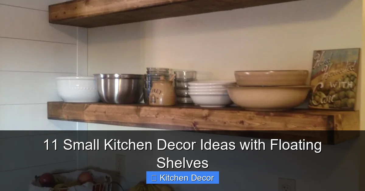 11 Small Kitchen Decor Ideas with Floating Shelves