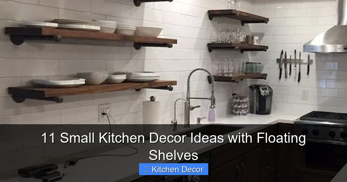 11 Small Kitchen Decor Ideas with Floating Shelves