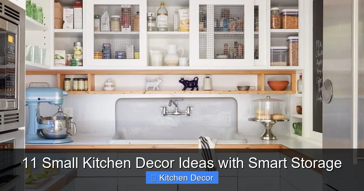 11 Small Kitchen Decor Ideas with Smart Storage