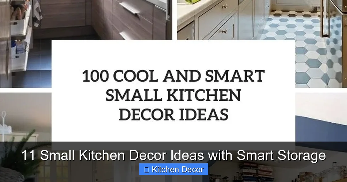 11 Small Kitchen Decor Ideas with Smart Storage
