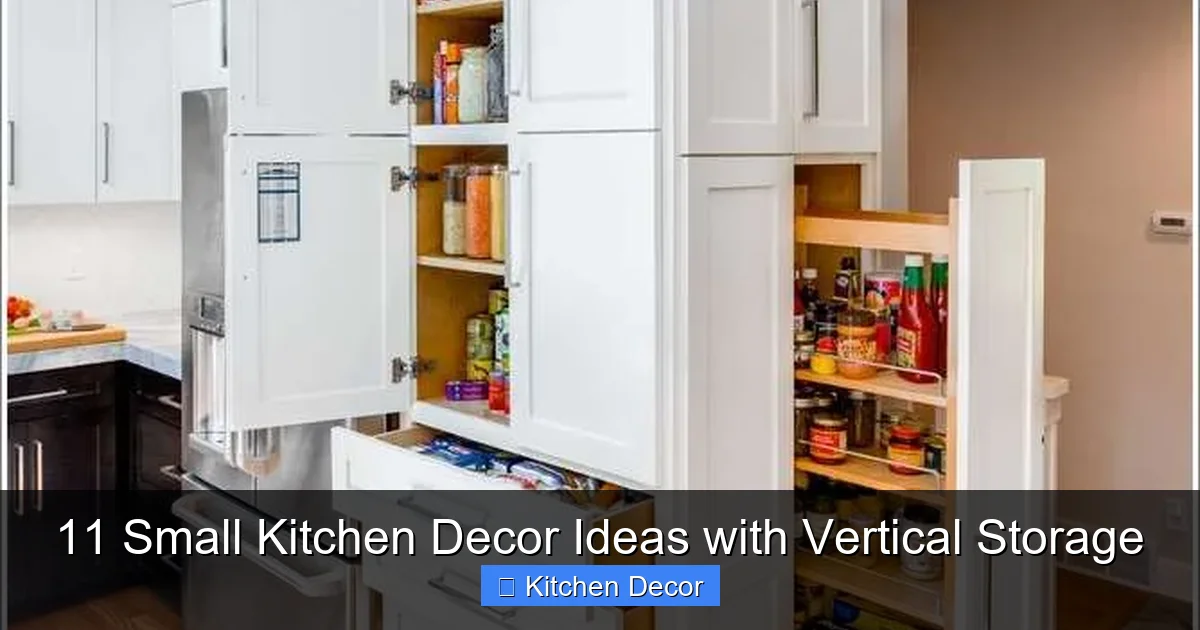 11 Small Kitchen Decor Ideas with Vertical Storage