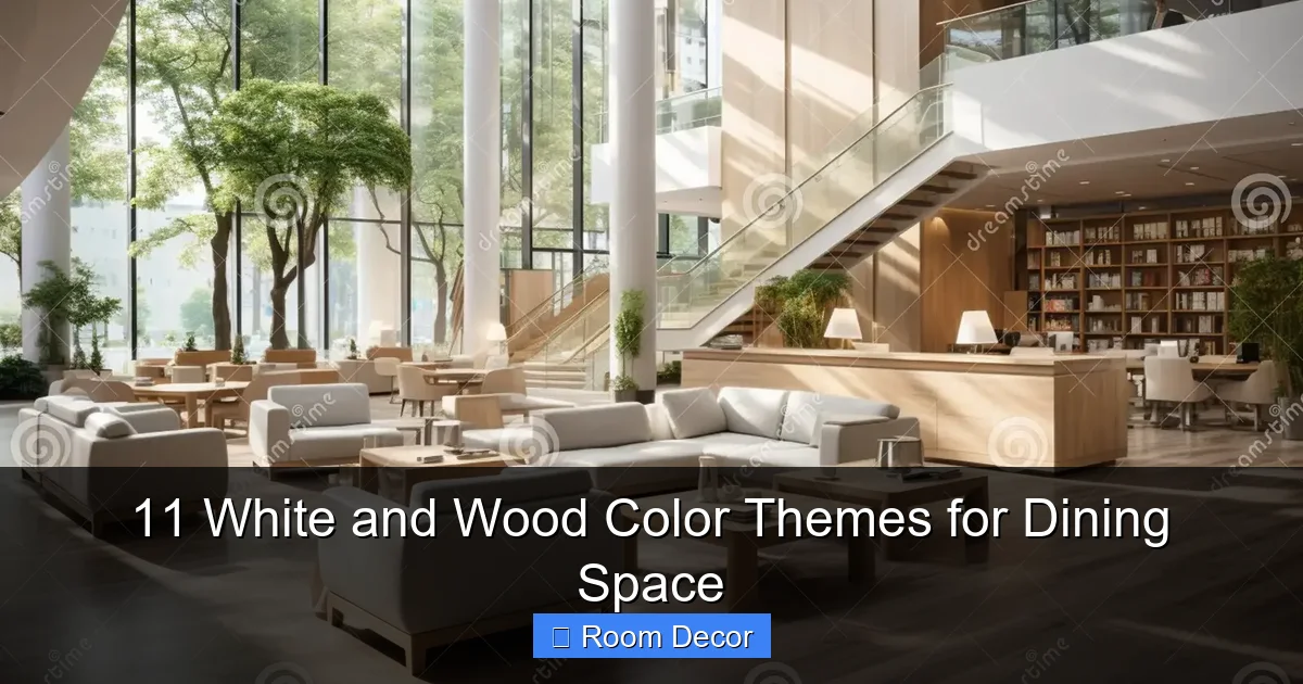 11 White and Wood Color Themes for Dining Space