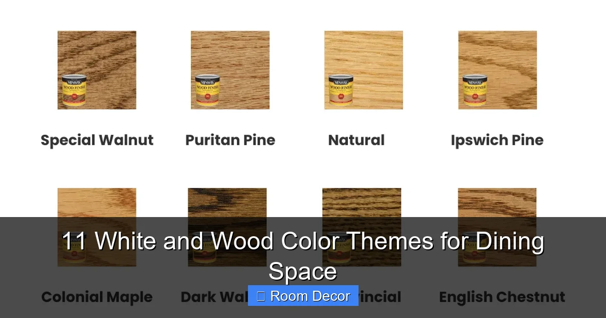 11 White and Wood Color Themes for Dining Space