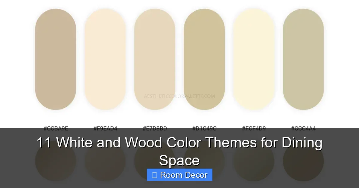 11 White and Wood Color Themes for Dining Space