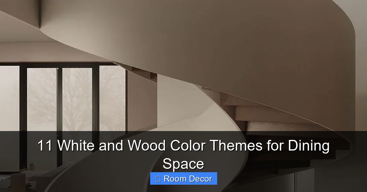 11 White and Wood Color Themes for Dining Space