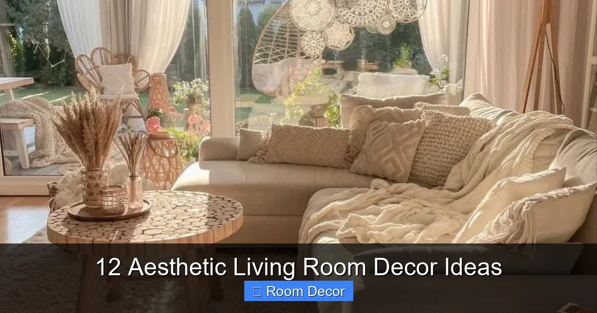 12 Aesthetic Living Room Decor Ideas
