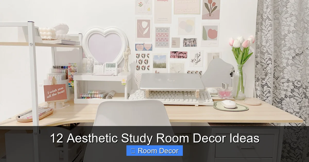 12 Aesthetic Study Room Decor Ideas