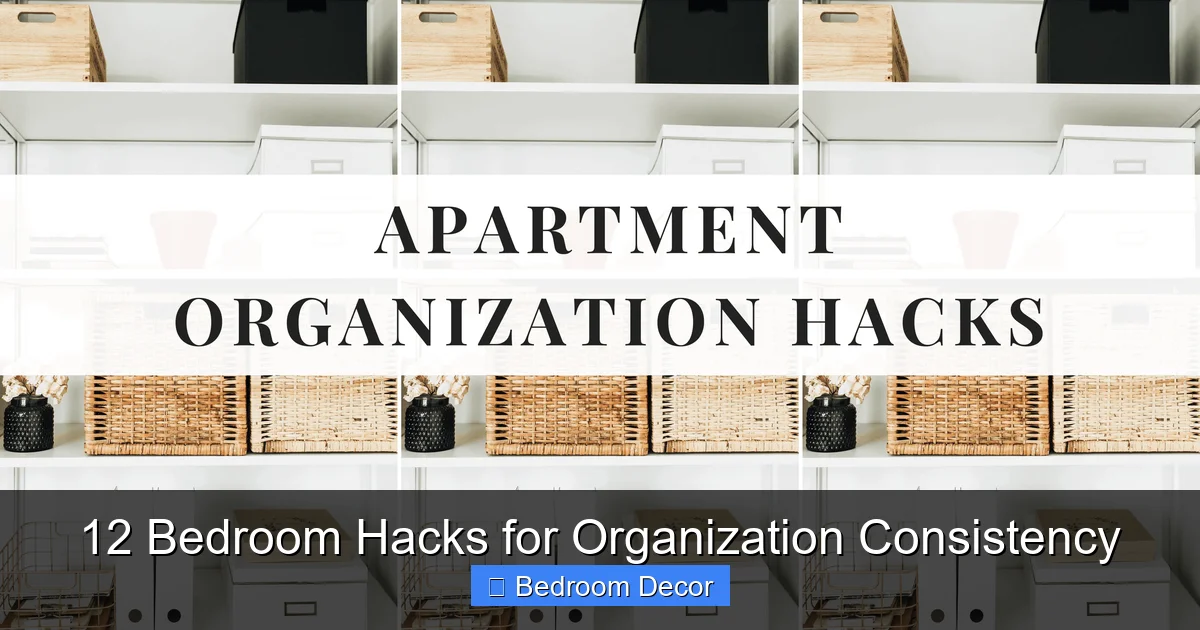 12 Bedroom Hacks for Organization Consistency