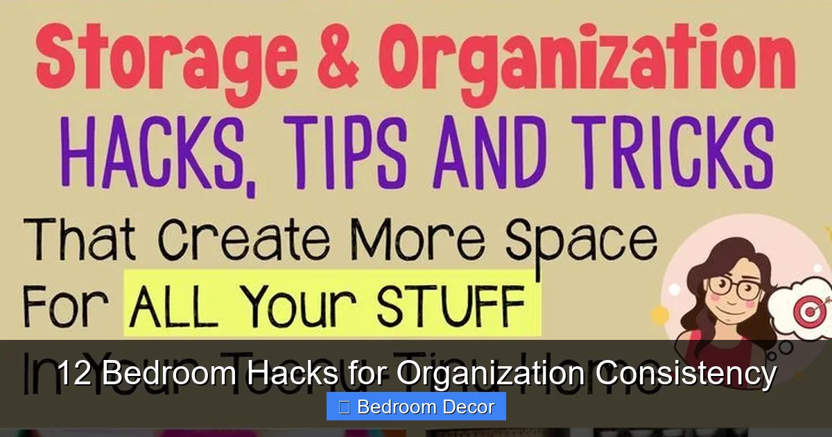 12 Bedroom Hacks for Organization Consistency