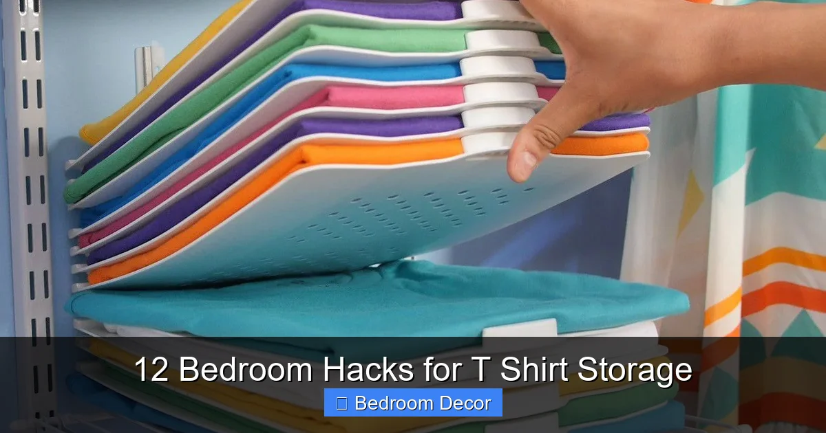 12 Bedroom Hacks for T Shirt Storage