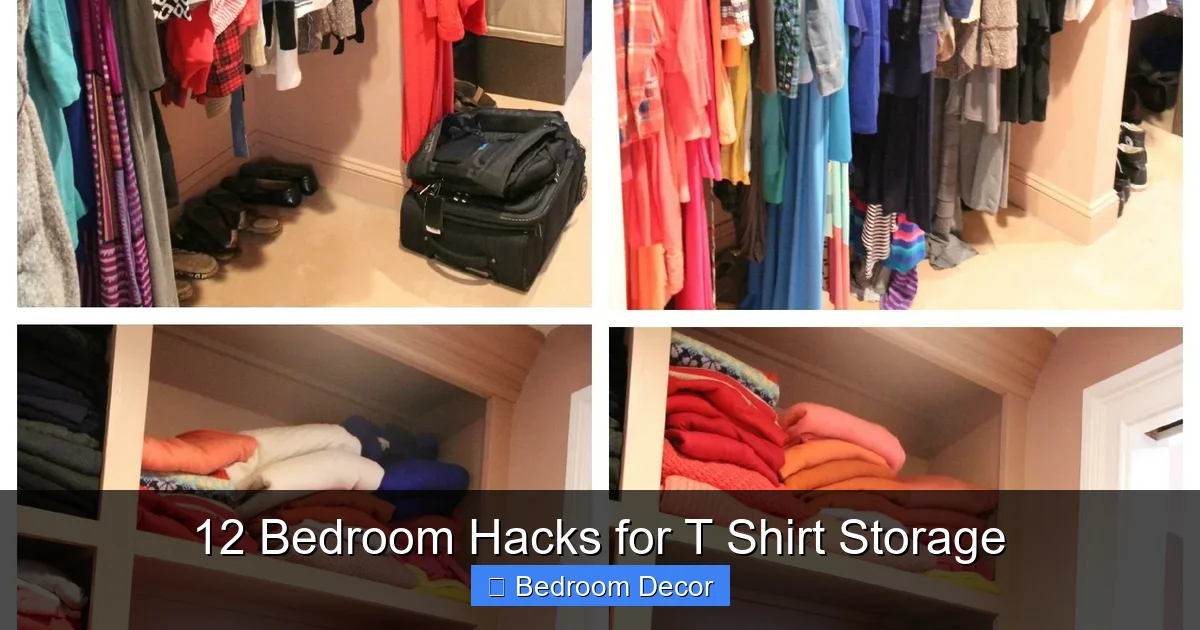 12 Bedroom Hacks for T Shirt Storage