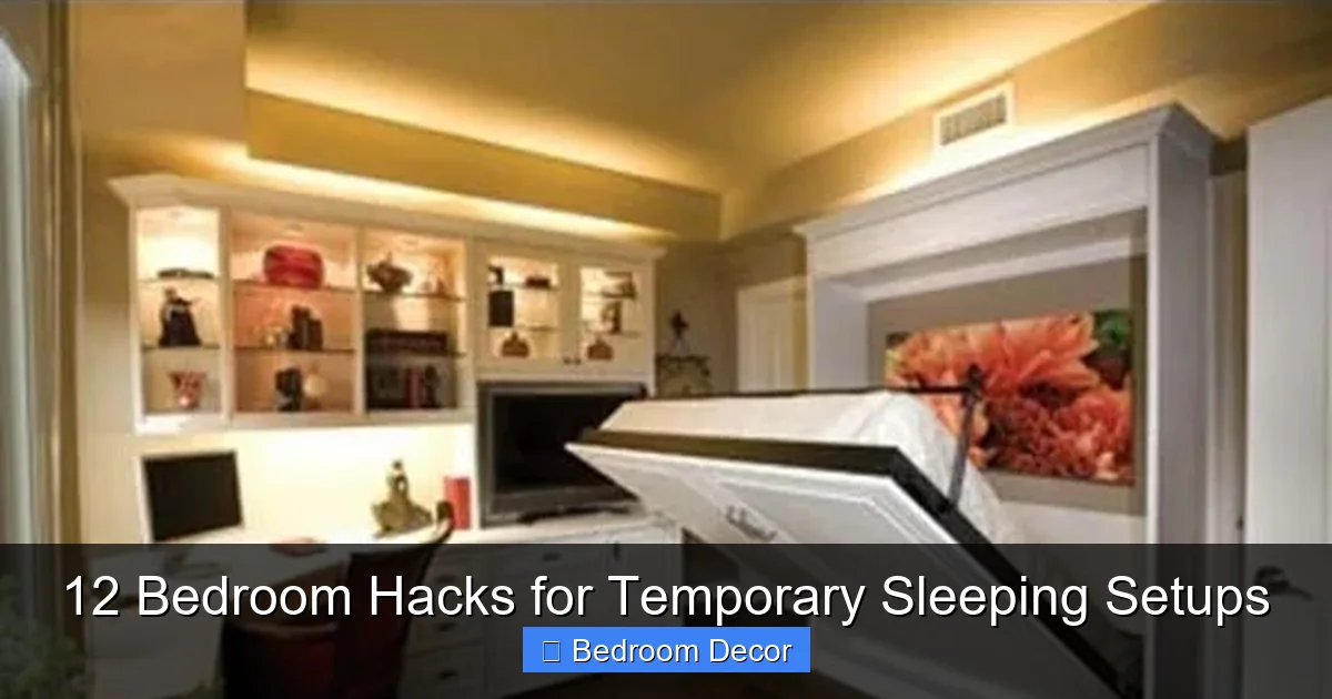 12 Bedroom Hacks for Temporary Sleeping Setups