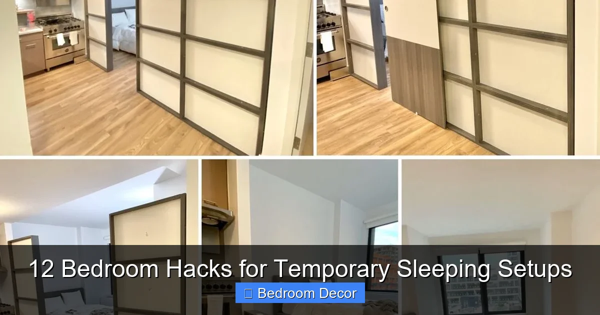 12 Bedroom Hacks for Temporary Sleeping Setups