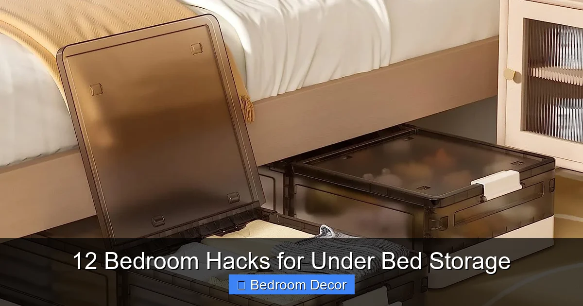 12 Bedroom Hacks for Under Bed Storage