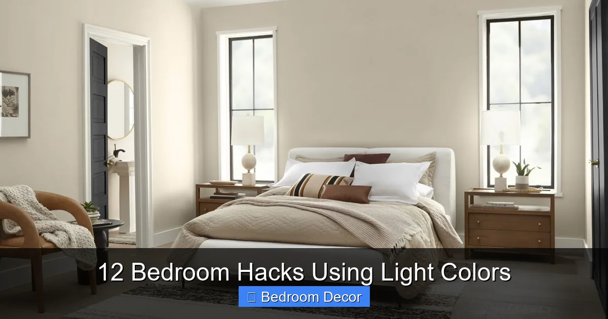12 Bedroom Hacks Using Light Colors