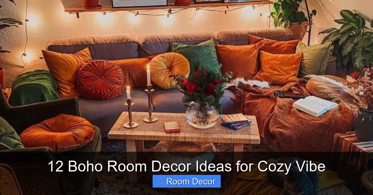 12 Boho Room Decor Ideas for Cozy Vibe