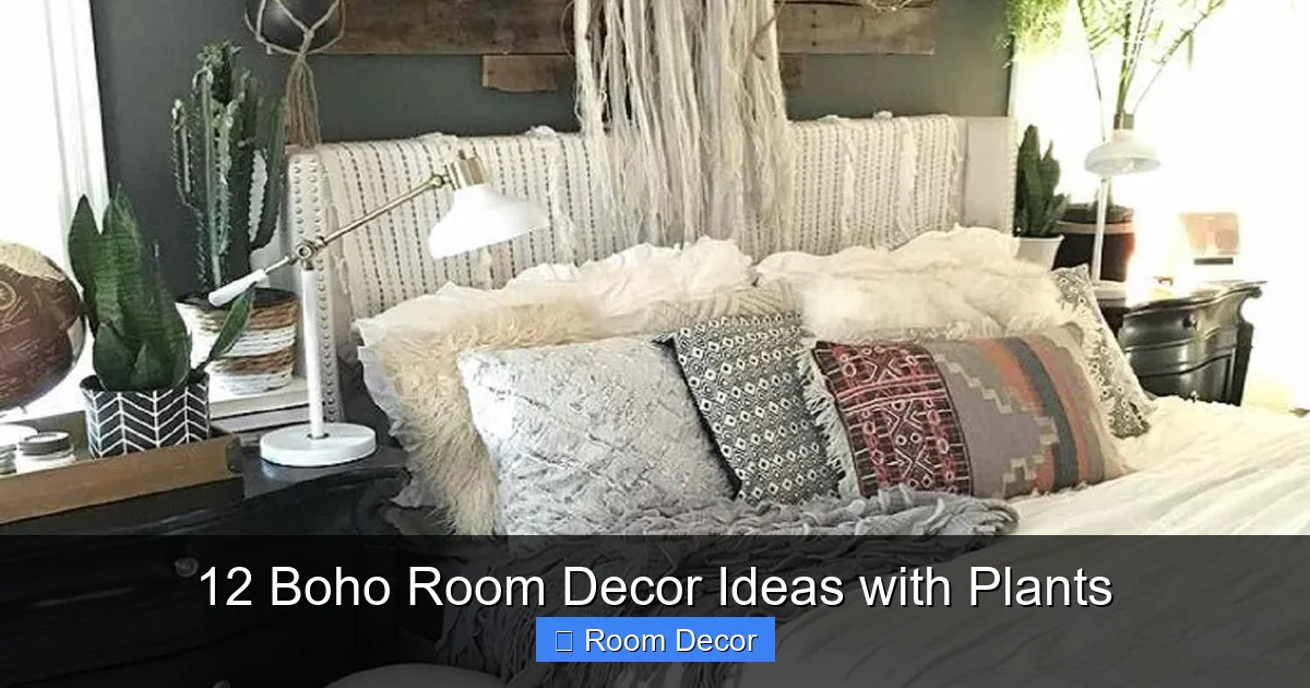 12 Boho Room Decor Ideas with Plants
