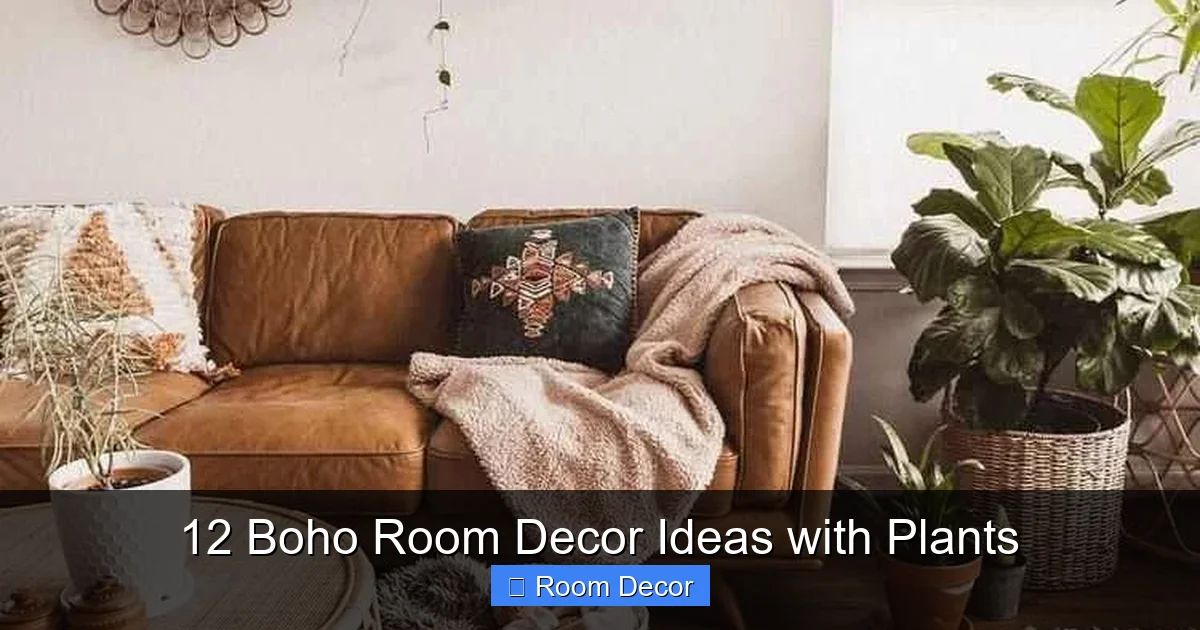 12 Boho Room Decor Ideas with Plants