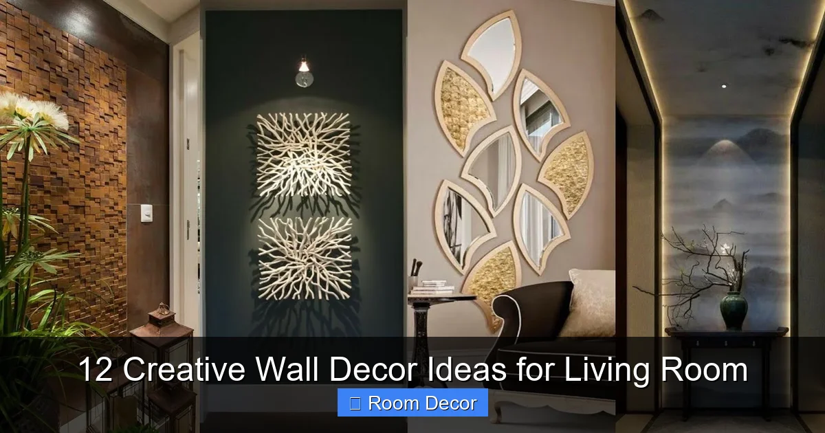 12 Creative Wall Decor Ideas for Living Room