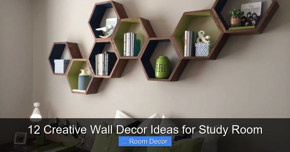 12 Creative Wall Decor Ideas for Study Room