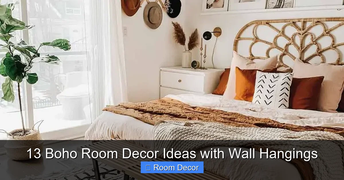 13 Boho Room Decor Ideas with Wall Hangings