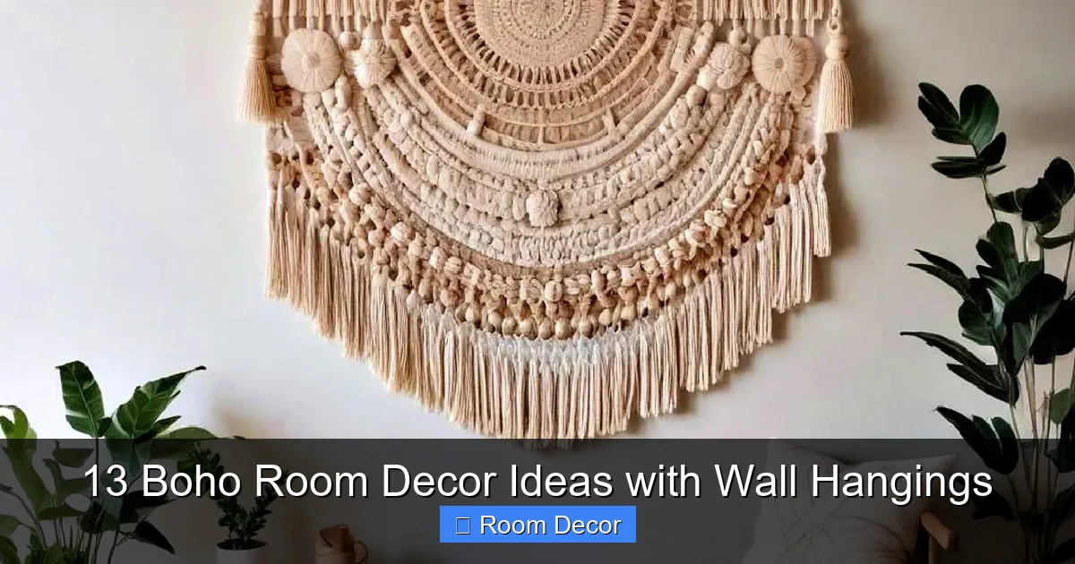 13 Boho Room Decor Ideas with Wall Hangings