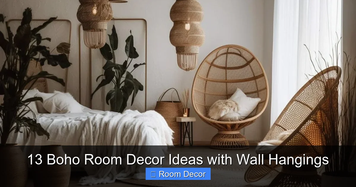 13 Boho Room Decor Ideas with Wall Hangings