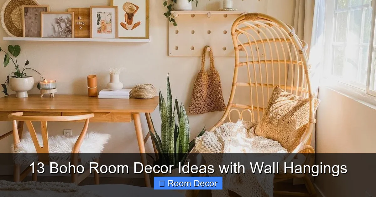 13 Boho Room Decor Ideas with Wall Hangings