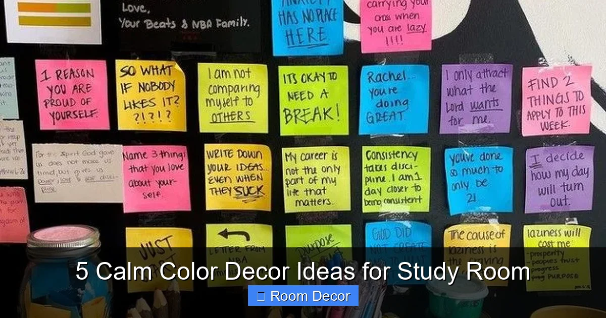 5 Calm Color Decor Ideas for Study Room