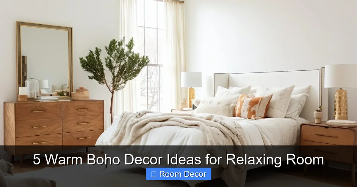 5 Warm Boho Decor Ideas for Relaxing Room