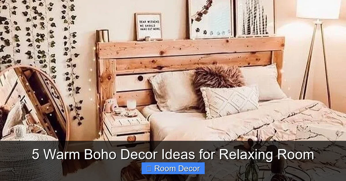 5 Warm Boho Decor Ideas for Relaxing Room