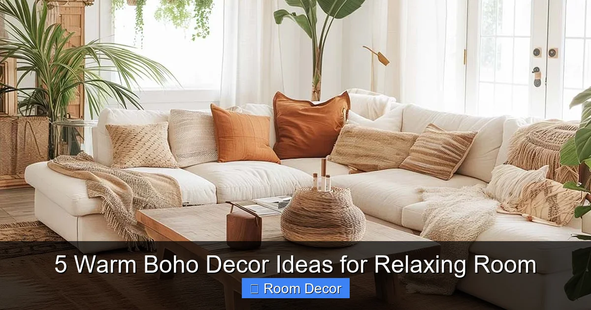 5 Warm Boho Decor Ideas for Relaxing Room