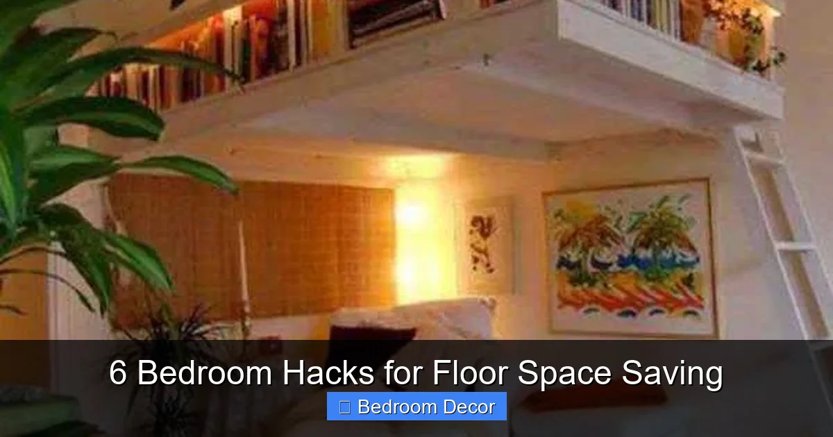 6 Bedroom Hacks for Floor Space Saving