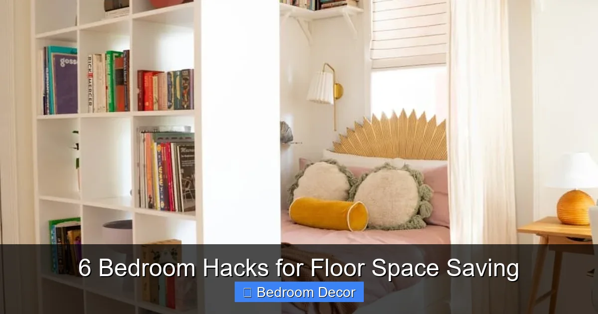 6 Bedroom Hacks for Floor Space Saving