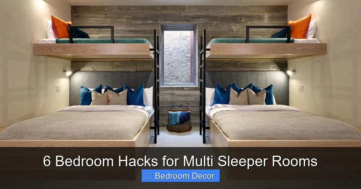 6 Bedroom Hacks for Multi Sleeper Rooms