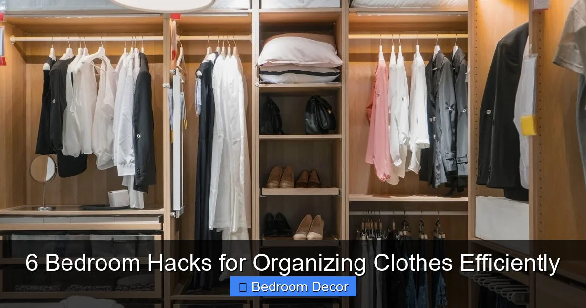 6 Bedroom Hacks for Organizing Clothes Efficiently