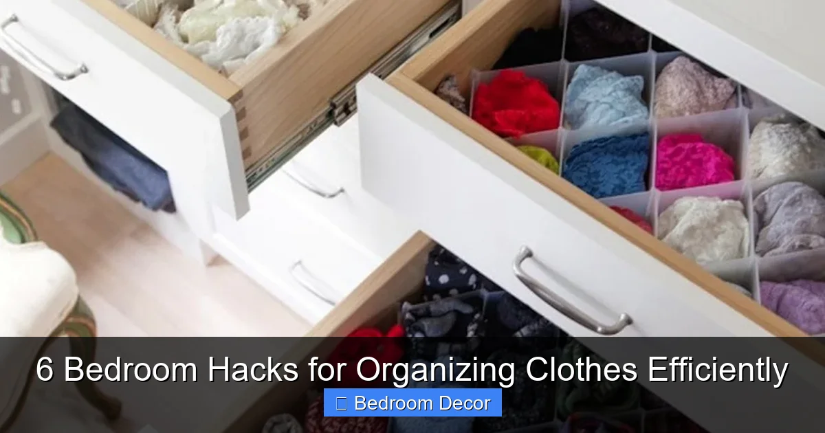 6 Bedroom Hacks for Organizing Clothes Efficiently