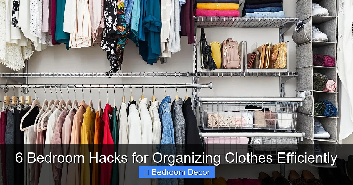 6 Bedroom Hacks for Organizing Clothes Efficiently