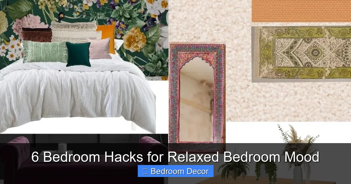 6 Bedroom Hacks for Relaxed Bedroom Mood