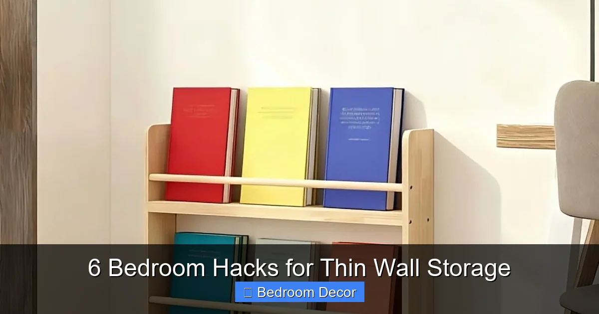 6 Bedroom Hacks for Thin Wall Storage